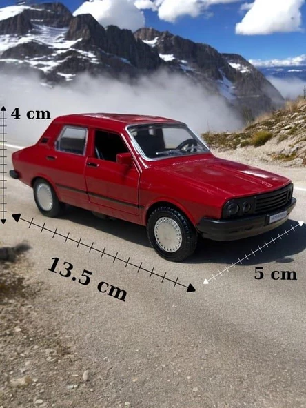 Metal Araba Çek Bırak Toros Bordo Sesli ve Işıklı ( 1/36 Ölçek ) - 3