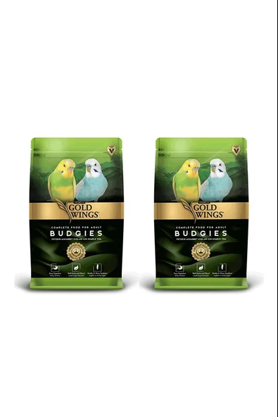 Gold Wings Premium Muhabbet Kuşu Yemi 1 Kg X 2 Adet