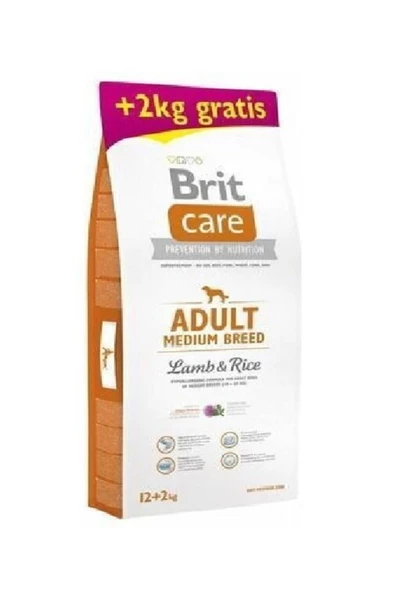 Brit Hypo-allergenic Kuzulu Ve Pirinçli Orta Irk Yetişkin Köpek Maması 12kg + 2kg