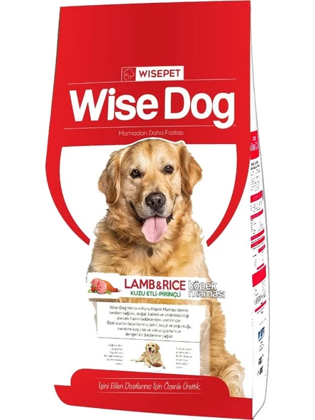 Wise Dog Kuzu Etli & Pirinçli Yetişkin Köpek Maması 15 Kg