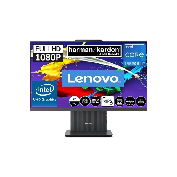 Ideacentre 27IRH9 Intel Core I7-13620H 32GB 1tb SSD UHD Graphics 27 Fhd IPS Windows 11 Pro F0HM00EXTR AIO Bilgisayar ürün görseli