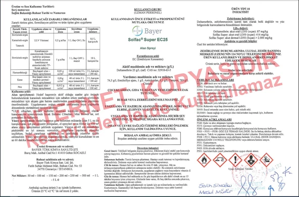 BAYER SOLFAC SUPER EC-25 100 ML haşere ilacı - 2