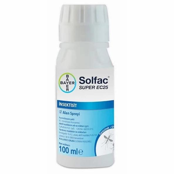 BAYER SOLFAC SUPER EC-25 100 ML haşere ilacı