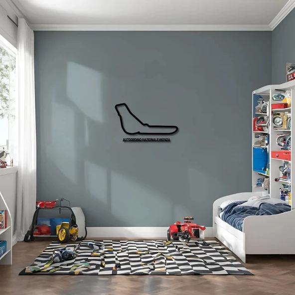 Sanatsal Metal Tablo İtalya Grand Prix Metal Duvar Tablosu Formula 1 - 2