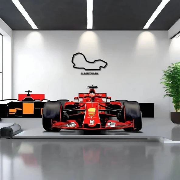 Özel Tasarım Metal Tablolar Avustralya Grand Prix Metal Duvar Tablosu Formula 1 - Resim 4