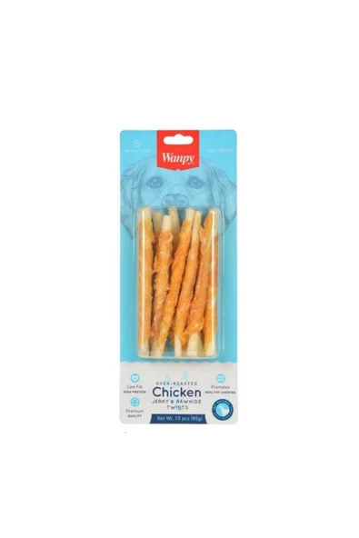 Wanpy Köpek Ödülü Tavuk Sarılı 85 Gr. 10 lu Stick