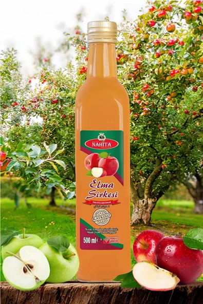 Elma Sirkesi % 100 doğal Katkısız 500 ml