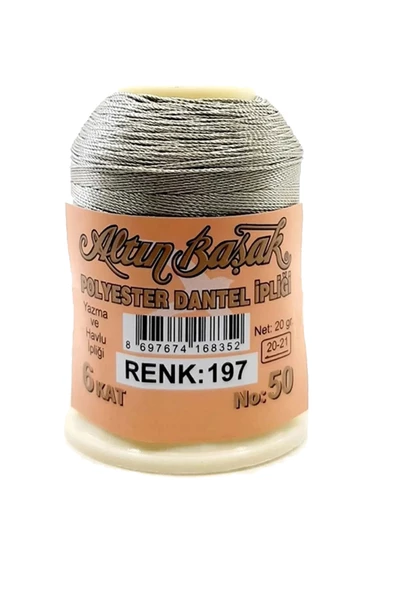3 Adet Altınbaşak Oya ve Dantel İpi 20 gr - Royaleks - No: 858 - 508 - 008 - 3
