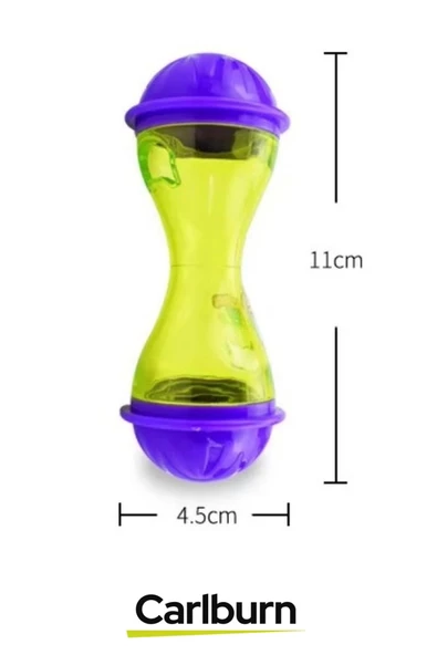 Dayanıklı Plastik Küçük Boy Saklama Hazneli İnteraktif İçgüdüsel Avlanma Kedi Ödül Mamalı Oyuncak - 2