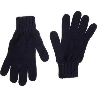 Erkek Triko Dokuma Eldiven - Siyah - 2