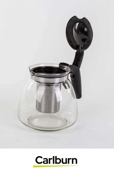 Özel Üretim Şeffaf Şık Tasarım Demleme Süresi Hızlandıran Cam Süzgeçli Demlik 1.1 Litre - 2