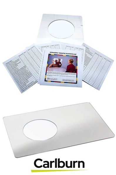 Özel Üretim Kırılmaya Karşı Dayanıklı 3mm Pleksi Oval Kenarlı Rehabilitasyon Dil Konuşma Terapi Ayna - Resim 2