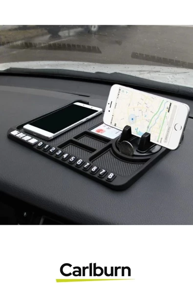 Özel Üretim Kaydırmaz Numaratör Çizdirmez Çok Fonksiyonlu Araç İçi Torpido Telefon Tutucu - 2