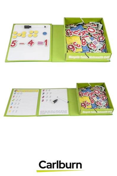 Kişisel Gelişim Öğretici Eğlenceli Rakam Sayı Manyetik Tablet Matematik Yazı Tahtası Eğitici Set - 3