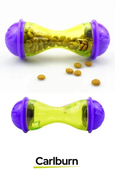 Dayanıklı Plastik Küçük Boy Saklama Hazneli İnteraktif İçgüdüsel Avlanma Kedi Ödül Mamalı Oyuncak - 4