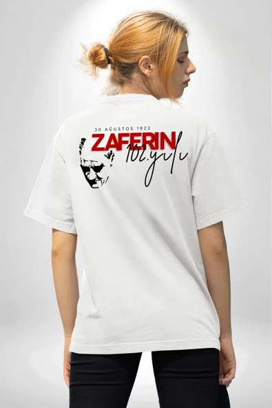 30 Ağustos Unisex Baskılı T-shirt - Beyaz - 3