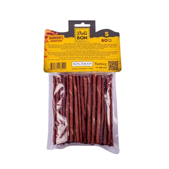 DELİBON DERİ BURGU ÇUBUK İNCE BOY 80Lİ PAKET BARBEKÜ İNCEX80AD.