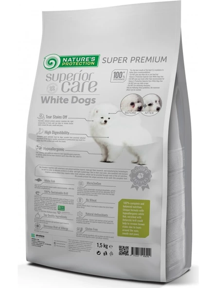 N. Protection Nature's Tahılsız Küçük Irk Beyaz Tüylü Yavru Köpek Maması 2kg