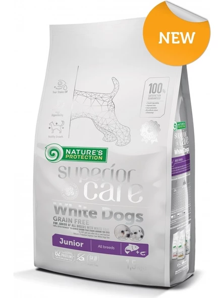 N.Protection Superior Junior Care Beyaz Köpekler Tahılsız Somon Mama 2kg