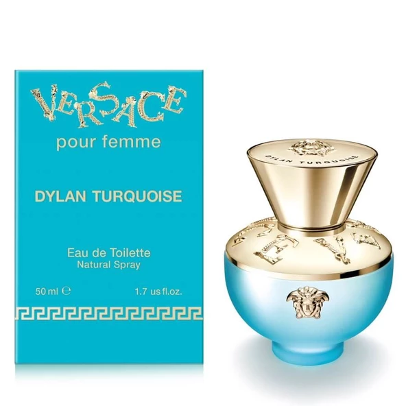 Versace Dylan Turquoise EDT 50ML Kadın Parfümü - Resim 2