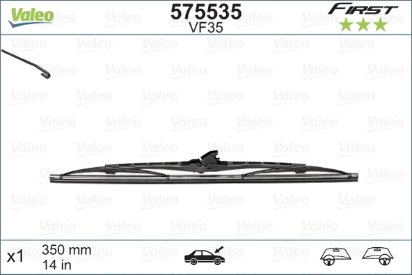 SİLECEK SÜPÜRGESİ 35cm x1 NORMAL TİP FİRST ÜNİVERSAL - 1