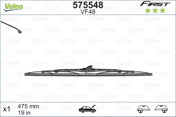 SİLECEK SÜPÜRGESİ 48cm x1 NORMAL TİP FİRST ÜNİVERSAL - 1