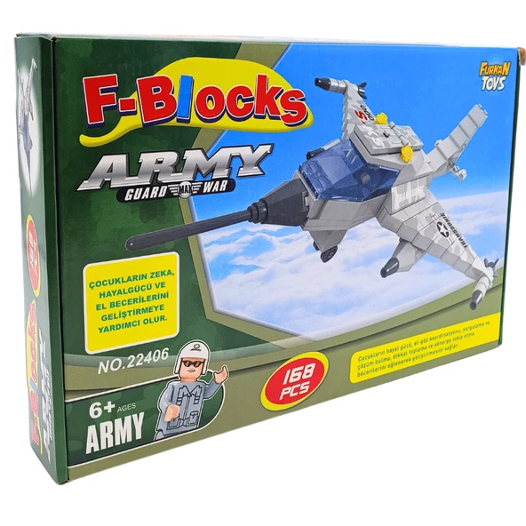F-Blocks Asker Serisi Savaş Uçağı Lego 168 Parça FR38132 - 2