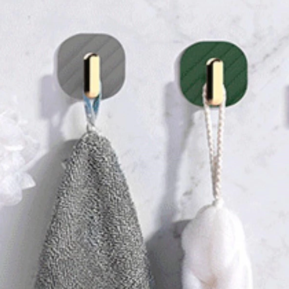 2li Yapışkanlı Retro Askılık Dolap Kapak Kulpu Gri - Resim 4