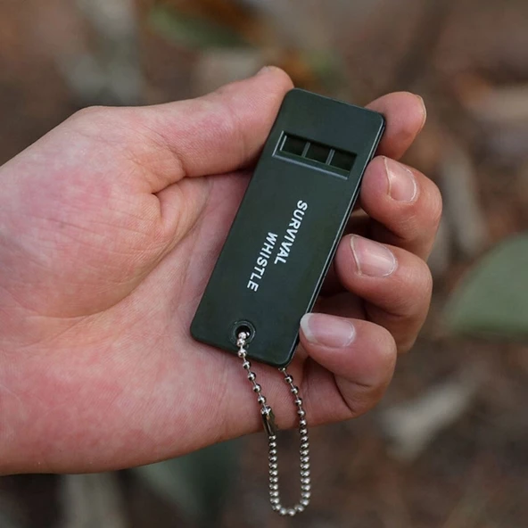 Kamp Outdoor Yaşam Yüksek Sesli Acil Durum Survival Plastik Düdük - 2