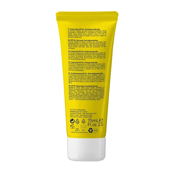 Chicco Baby Moments Sun Güneş Kremi Spf 50+ 75 ml + After Sun Hediye - 5