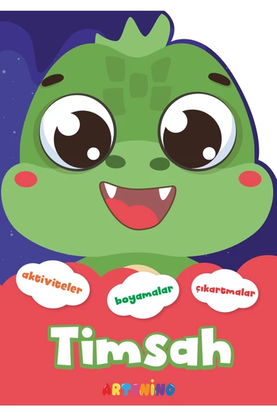 3+ YAŞ AKTİVİTELİ HAYVAN BOYAMA KİTABI - TİMSAH ürün görseli