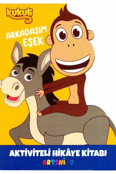 4+ YAŞ EĞİTİCİ EĞLENDİRİCİ KUKULİ AKTİVİTELİ HİKAYE KİTABI -  ARKADAŞIM EŞEK ürün görseli