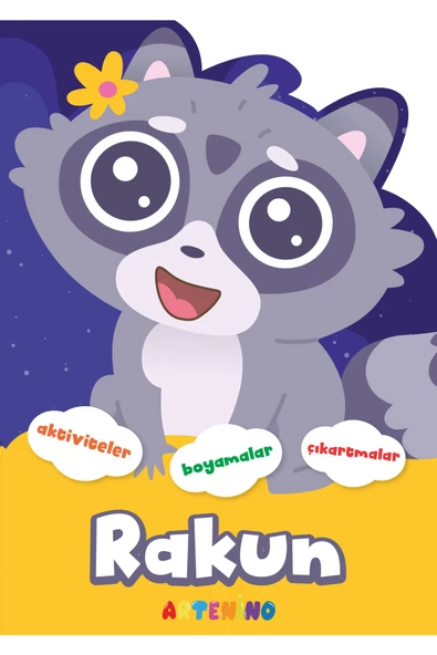 3+ YAŞ AKTİVİTELİ HAYVAN BOYAMA KİTABI -RAKUN ürün görseli