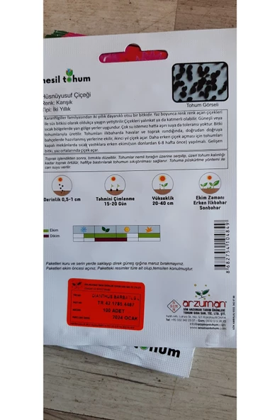 KOLUKISA TARIM HÜSNÜ YUSUF ÇİÇEK TOHUMU - Resim 3