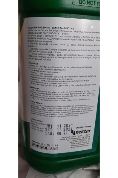 KOLUKISA TARIM HÜMİNEK SIVI ORGANİK MADDE--5LT - 2