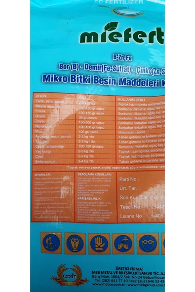 KOLUKISA TARIM MİEFRET B-FE-ZN--10KĞ - 4