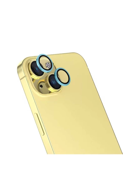 Apple iPhone 16 Zore CL-15 Parmak İzi Bırakmayan Anti-Reflective Kamera Lens Koruyucu-Yeşil