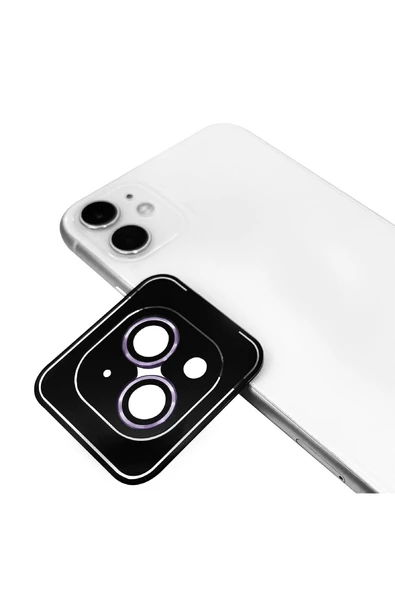 Apple iPhone 11 Uyumlu CL-11 Safir Parmak İzi Bırakmayan Anti-Reflective Kamera Lens Koruyucu, Mor