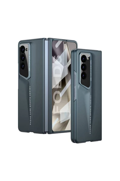 Galaxy Z Fold 6 Kılıf Ultra İnce Kamera Korumalı Sert Rubber Zore Procase Kapak-Yeşil