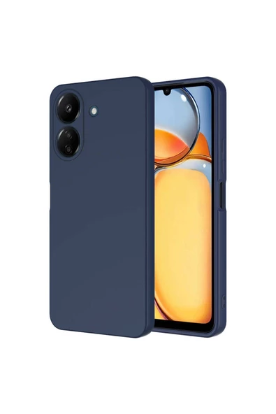 Xiaomi Poco C65 Kılıf Zore Mara Lansman Kapak-Lacivert