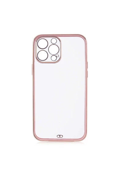 iPhone 13 Pro Max Uyumlu Zore Voit Clear Kılıf-Pembe