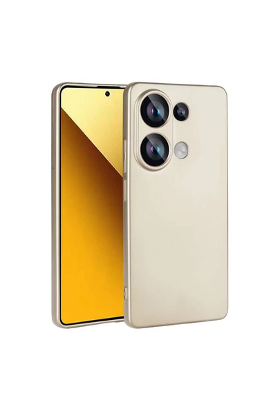 Xiaomi Redmi Note 13 Pro 4G Uyumlu c312 Kılıf Zore Premier Silikon Kapak-Gold