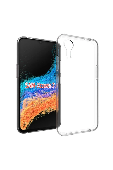 Galaxy Xcover7 Uyumlu Zore Süper Silikon Kapak