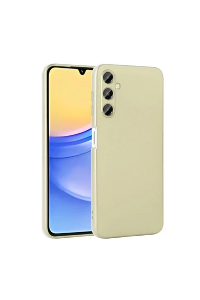 Galaxy A15 Kılıf Zore Premier Silikon Kapak-Gold