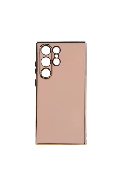 Galaxy S23 Ultra Uyumlu CSM Zore Bark Kılıf-Rose Gold