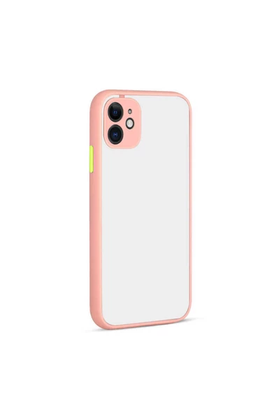 iPhone 12 Mini Uyumlu Zore Hux Kılıf-Pembe