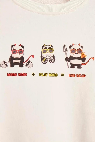 BAD BEAR ÇOCUK PLAY HARD CREWNECK JR 23.06.12.003 - 2
