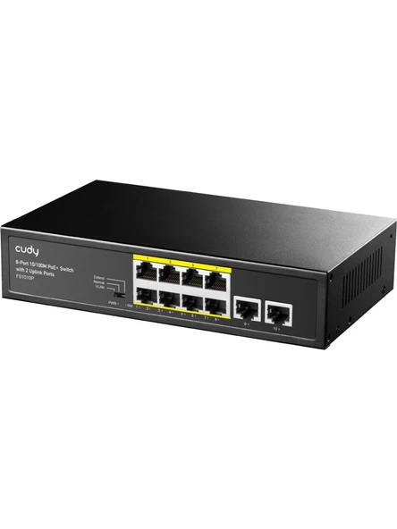 CUDY FS1010P 8 Port 10/100Mbps   POE+ Ethernet Switch