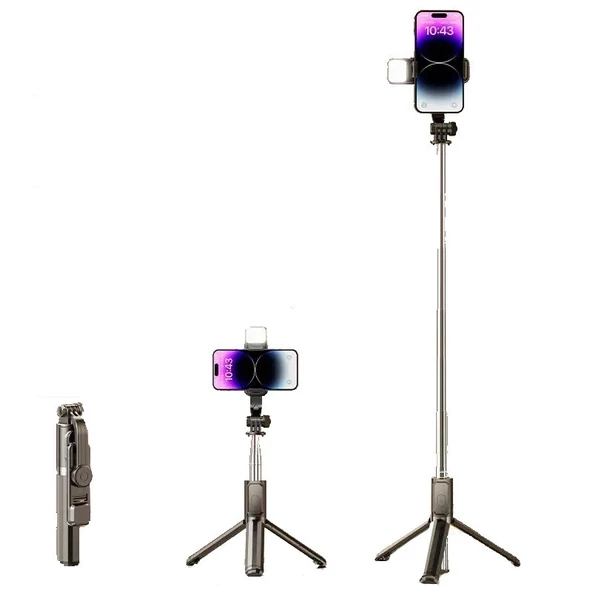 Earldom ZP25 Ayarlanabilir Açılı BT 4.0 Tripodlu Mini Selfie Çubuğu - 3