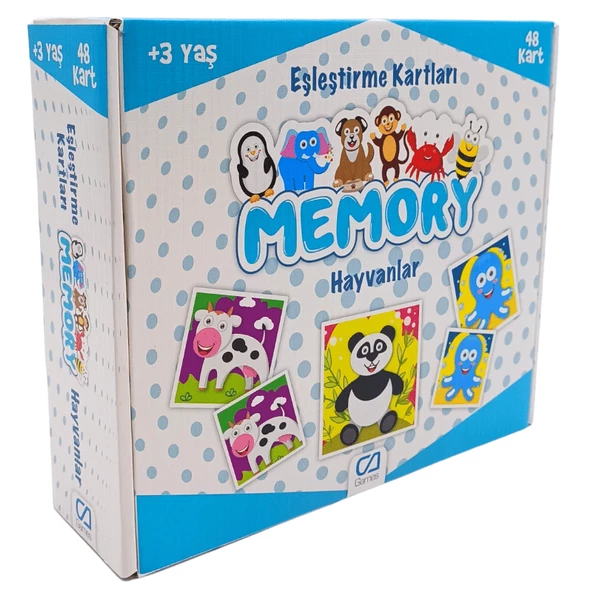 Memory Eşleştirme Kartları Hayvanlar Serisi CA.5041 - 2